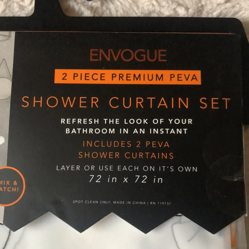 Envogue Halloween Ghost Shower Curtain Set